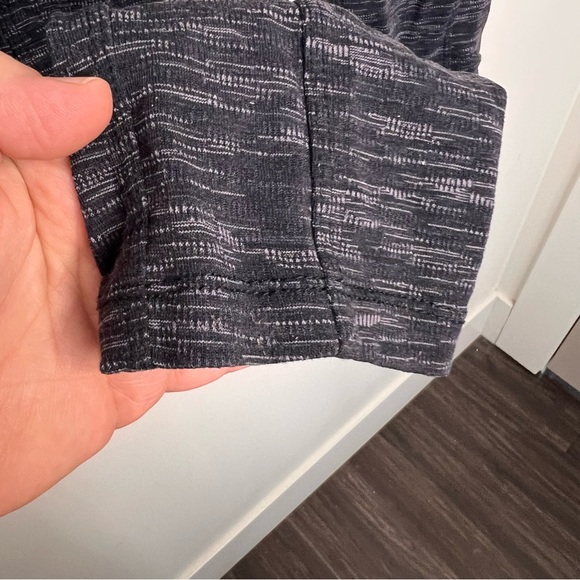 Athleta Metro High Rise Leggings Space Dye Charcoal Gray With Pockets Size Med - Picture 5 of 10